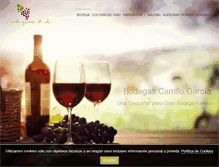 Tablet Screenshot of bodegascarrillo.com